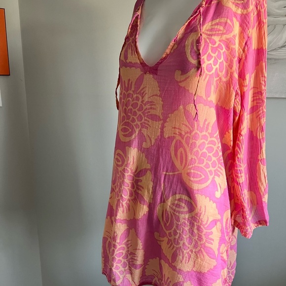 ROCK PAPER FLOWER COVERUP PINK - Picture 7 of 9